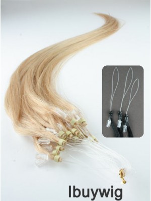 Ideal Blonde Straight Micro Loop Ring Hair Extensions