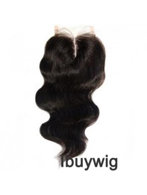 High Quality Black Long Wavy Lace Closures