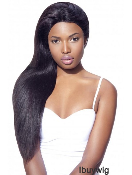 Black Long Straight Lace Frontals