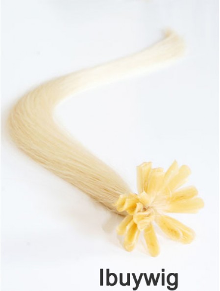 Blonde Straight Gorgeous Nail/U Tip Hair Extensions