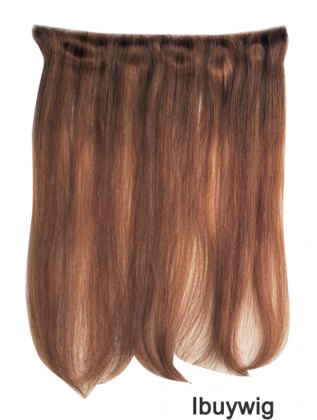 Straight Remy Human Hair Auburn Comfortable Weft Extensions