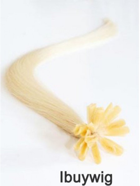 Blonde Straight Ideal Nail/U Tip Hair Extensions