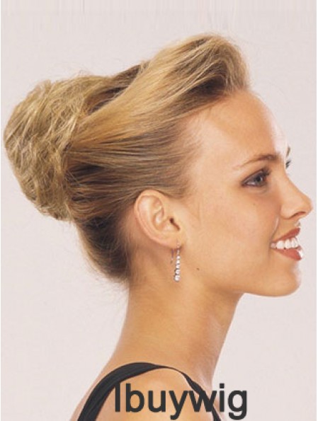 Blonde Red Wraparound Ponytail