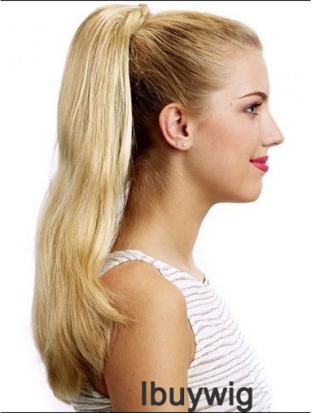 Stylish Straight Blonde Ponytails