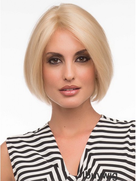 Bob Fashion Wigs With Remy Human Lace Front Chin Length