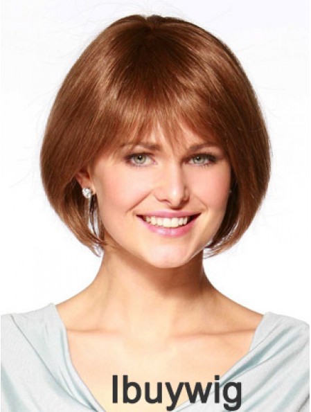 Real Hair Bob Wig Remy Human Bobs Cuts Straight Style Chin Length