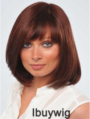 12 inch Fabulous Red Bobs Monofilament Wigs