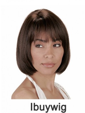 Human Hair Bobs Bobs Cut Straight Style Chin Length