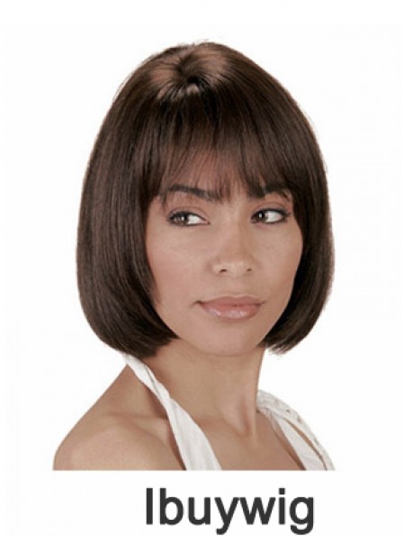 Human Hair Bobs Bobs Cut Straight Style Chin Length