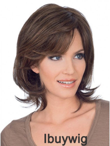 Refined Lace Front Straight Chin Length Remy Human Lace Wigs