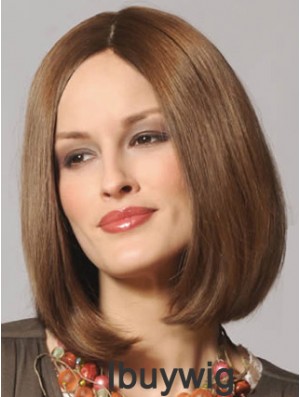  Refined Lace Front Straight Shoulder Length Remy Human Lace Wigs