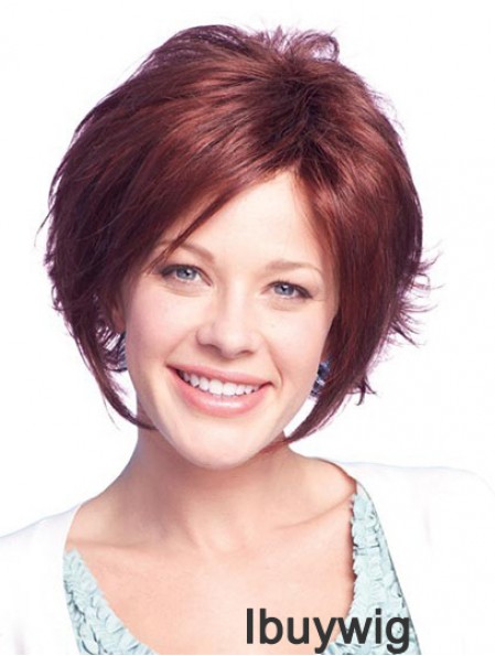 Chin Length Auburn Amazing 11 inch Straight Bob Wigs