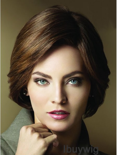 Layered Short Brown Straight Popular Petite Wigs