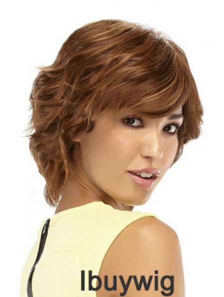 Wavy Auburn Style Short Classic Wigs