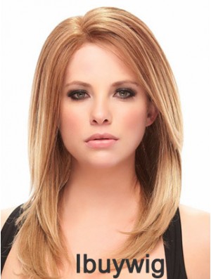 Auburn Shoulder Length Trendy Straight Without Bangs Lace Wigs