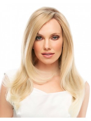 18 inch Blonde Long Layered Straight Designed Lace Wigs