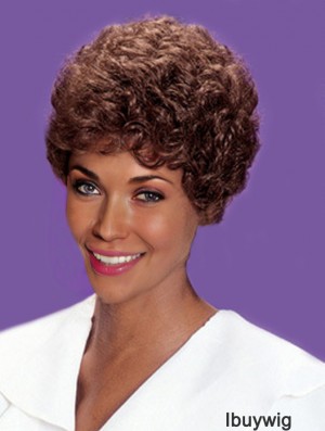 African American Hair Wigs Classic Cut Auburn Color Short Length