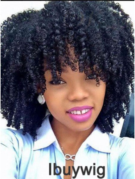 Top 12 inch Shoulder Length Kinky Wigs For Black Women
