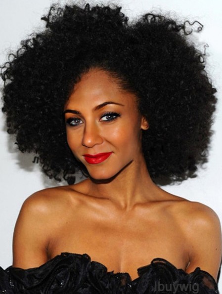 Fashionable 10 inch Chin Length Kinky Wigs For Black Women