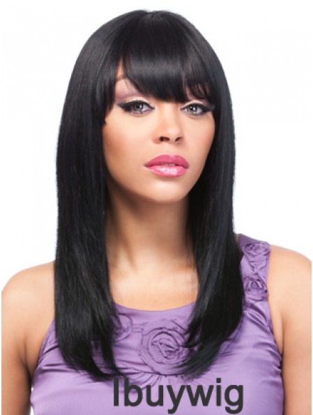 18 inch Black Lace Front Wigs For Black Women