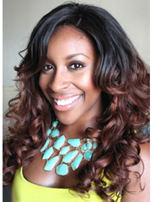 Style 18 inch Long Wavy Wigs For Black Women