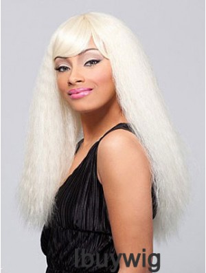 Long Blonde Straight With Bangs Top African American Wigs