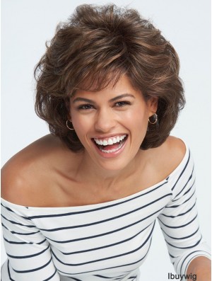 Durable Capless Brown 8 inch Short Boycuts Synthetic Wigs