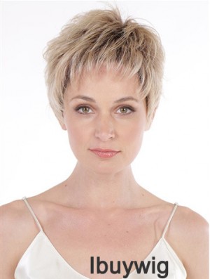6 inch Wavy Top Boycuts Lace Front Synthetic Wigs