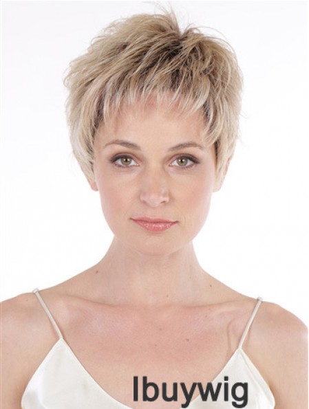 6 inch Wavy Top Boycuts Lace Front Synthetic Wigs