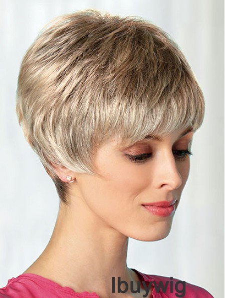 Boycuts Blonde 8 inch Best Short Wigs