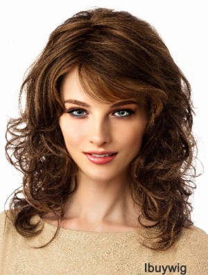 Long Wavy Brown 14 inch Lace Wigs