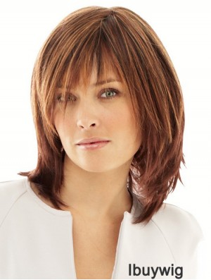 Synthetic Wigs Online UK With Monofilament Layered Cut Straight Style