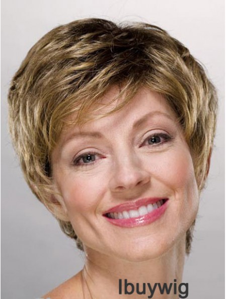 Ladies Wigs Cheap Synthetic With Capless Boycuts Short Length