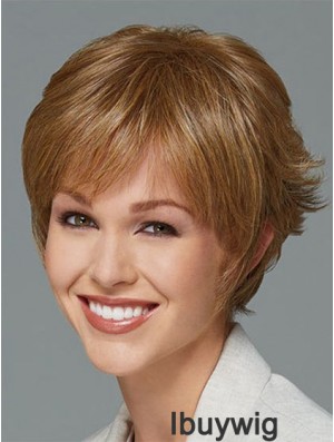 Short Boycuts Straight Blonde New Synthetic Wigs