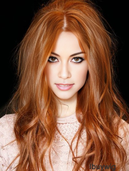 Long Synthetic Lace  Wigs Cropped Color Wavy Style