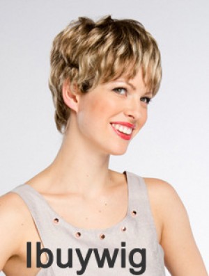 Short Wavy Monofilament Layered 8 inch Online Synthetic Wigs