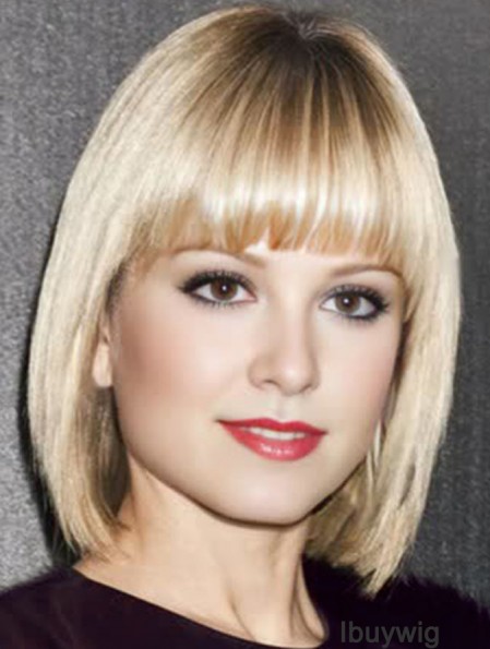 Blonde Chin Length Lace Front 11 inch  Wigs