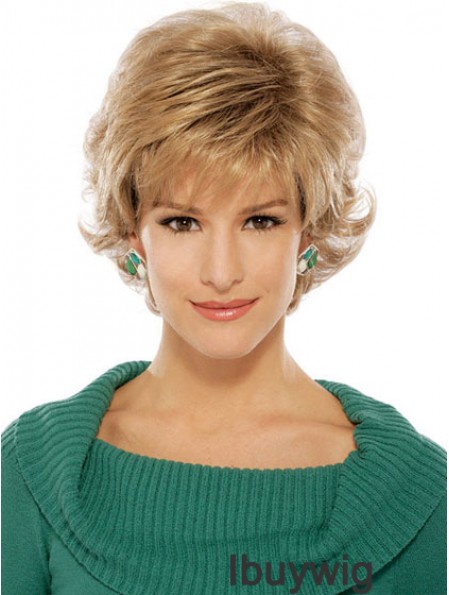 Wavy Blonde Suitable Short Classic Wigs