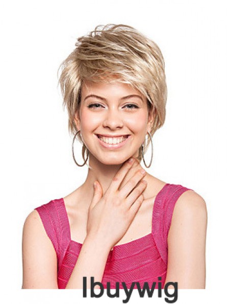 Short Boycuts Straight Blonde Amazing Synthetic Wigs