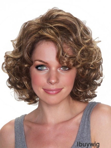 Cheap Wigs UK Synthetic Curly Style Chin Length Layered Cut