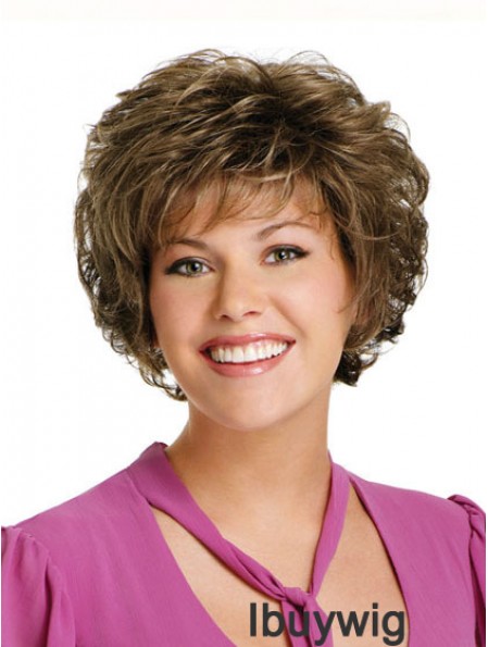 Curly Brown Discount Short Classic Wigs