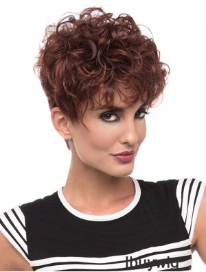 Curly Red Beautiful Short Classic Wigs