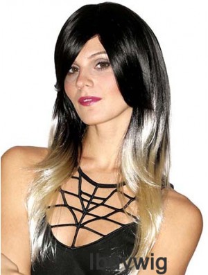 Straight Style 20 inch Ombre/2 Tone With Bangs Long Wigs