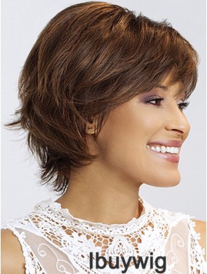 Wavy With Bangs 8 inch Stylish Short Wigs