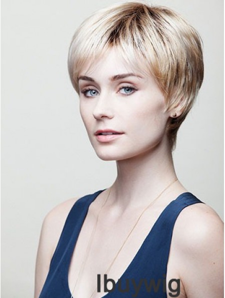 Straight Boycuts 8 inch No-Fuss Short Wigs