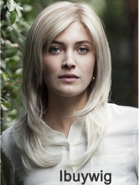 Wavy Cheap 16 inch Blonde Layered Long Wigs