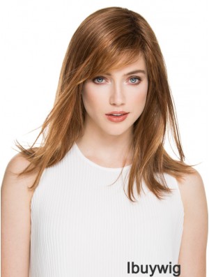 Great Brown Straight Layered Monofilament Long Wigs