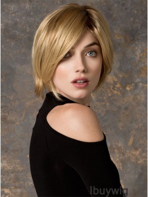 Bobs Chin Length Blonde Straight Cheapest Petite Wigs