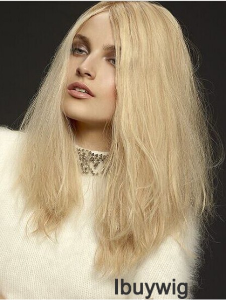 Wavy Layered Lace Front Cheap 18 inch Blonde Long Wigs