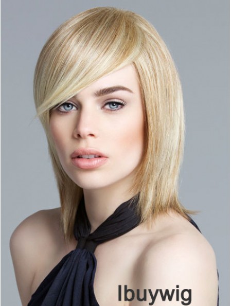 Lace Front Chin Length Straight Blonde New Bob Wigs